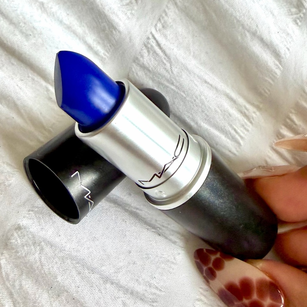 Rare! MAC Cosmetics Bold Blue Matte Lipstick